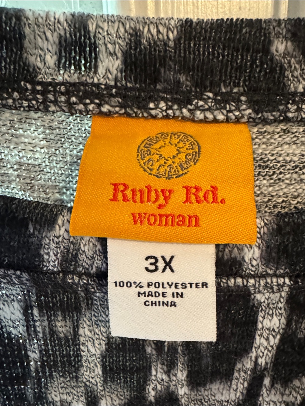Ruby Rd. Black & Cream Leopard Knit Tunic - Picture 3 of 8